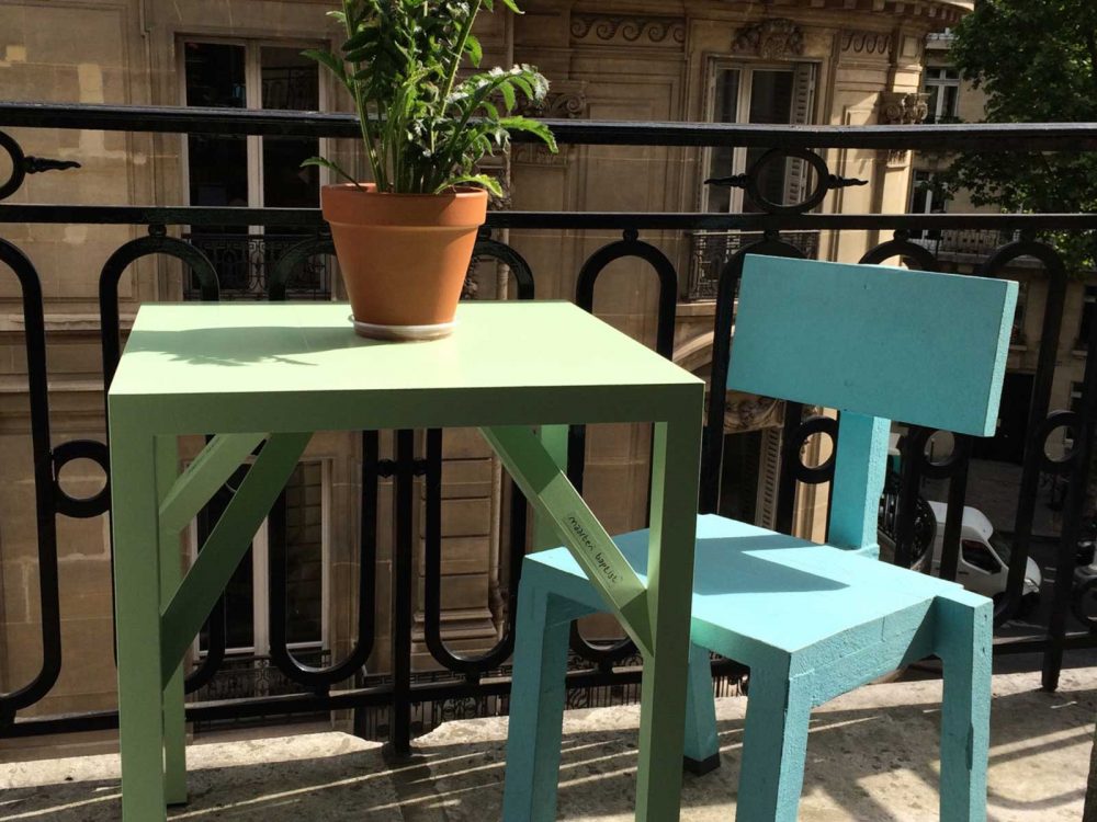 Big aluminium table inside outside garden dining square lazercut tube
