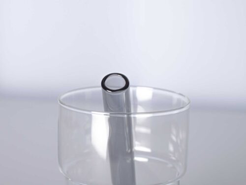 Multi colour glass drinking straws 17 cm / 6,7 long