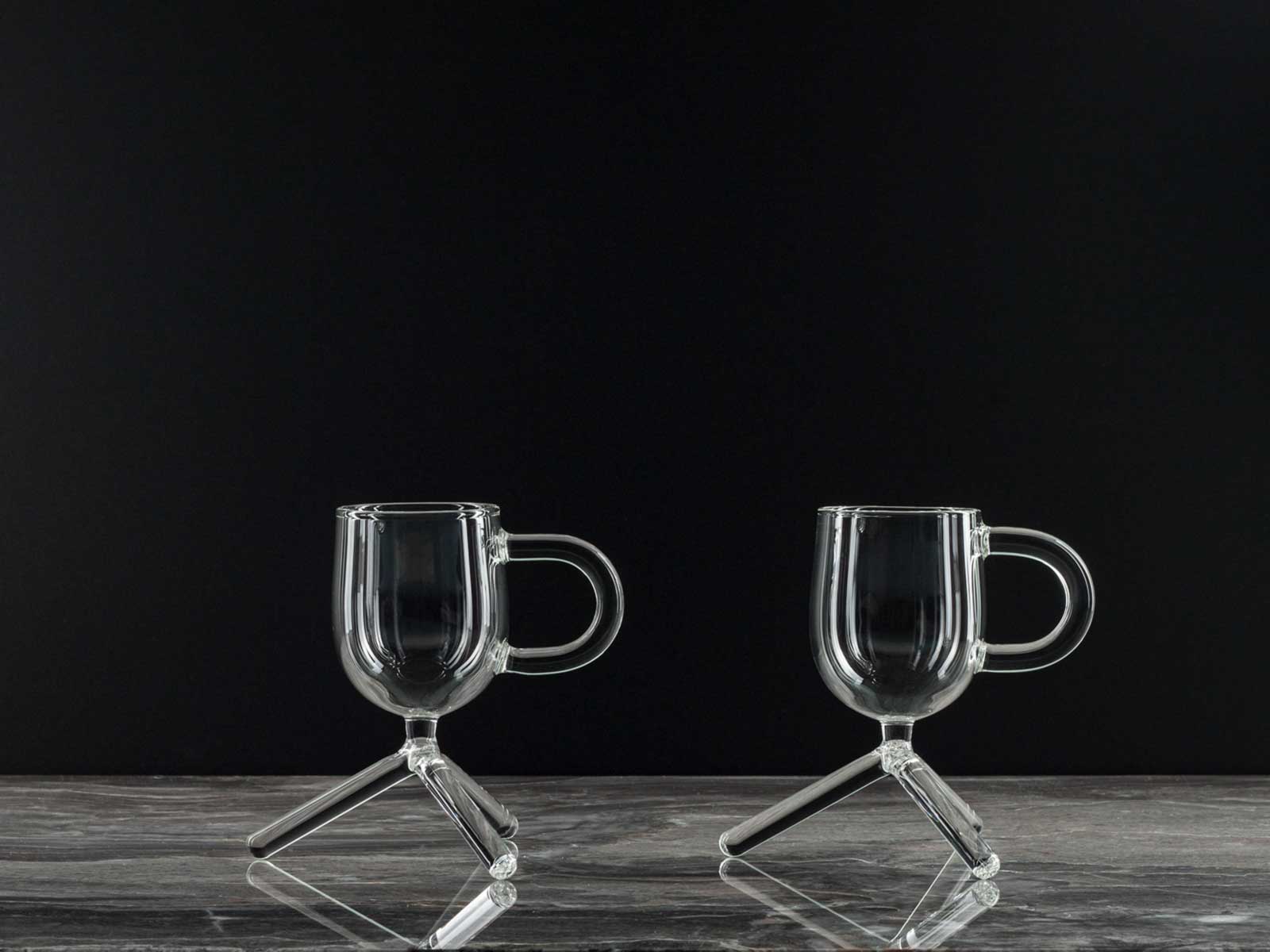 Tripod Espresso Glass 50 ml Ristretto Cup, Designed for Barista's