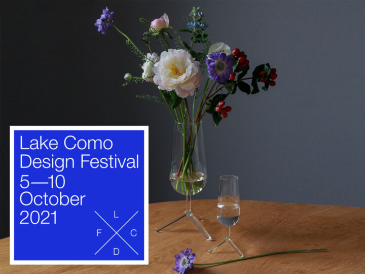 at Lake Como Design Festival 2021, Tripod glasses from Maarten