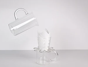 Pour-over coffee and Straws